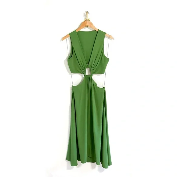 green emerald velvet dress IZOLA GOWN main image 0